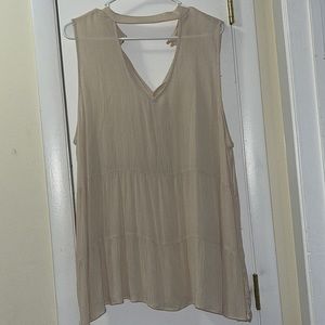 Woman’s tank top. Size XXL. Cream color